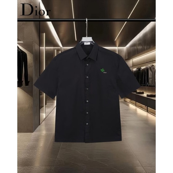Dior Clover Logo Short-Sleeve Shirt